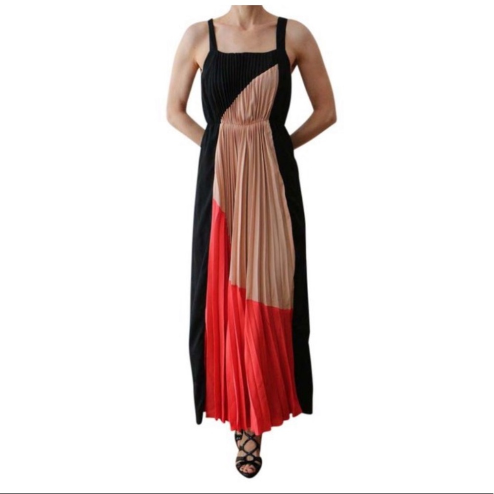 NEW W118 Walter Baker pleated maxi dress medium